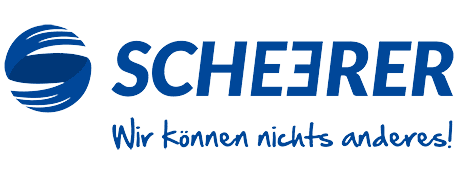 SCHEERER Logo mit Claim